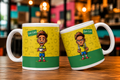 Caneca Caricatura Neymar com café/sem café